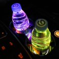 thumbnail image 3 of LNGOOR LED Car Cup Holder Lights,7 Colors Changing USB Charging Mat Waterproof Cup Pad,LED Interior Atmosphere Lamp Decoration Light Car Accessories (2pcs) (3 Rings), 3 of 7
