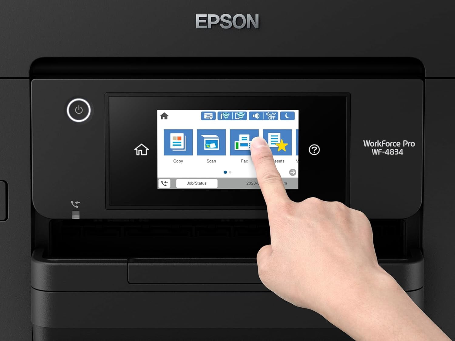 Epson Workforce Pro WF-4834 Wireless All-in-One Printer with Auto 2-Sided Print Copy, Scan and Fax, 50-Page ADF, and 4.3" Color Touchscreen (Sold without manufacturer warranty)