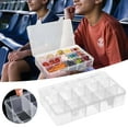 thumbnail image 2 of 15-Compartment Snackle Box Container, Dishwasher Safety - Divided Serving Tray with Lid , Charcuterie Board for Portable Snack Platters - Clear Organizer for Fruits Snacks,Perfect for Travelharlik, 2 of 9