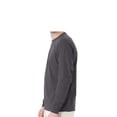 thumbnail image 3 of Hanes Essential Long Sleeve T-Shirt, Men's Crewneck Classic Fit Tee, Smoke Grey, L, 3 of 6