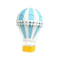 thumbnail image 4 of Adorno de globo de aire caliente, decoración para colgar en la pared, diseño de escena de fotografía, obra de arte colgante para centros de mesa, , Azul claro Baoblaze Escultura de globo aerostático, 4 of 8