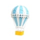 thumbnail image 4 of Adorno de globo de aire caliente, diseño de escena, decoración colgante de pared, accesorios de fotografía, encanto de estilo Retro para mesa, hogar, , Azul claro perfecl Escultura de globo aerostático, 4 of 8
