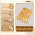 thumbnail image 6 of HEJULIK Bamboo Bath Mat for Bathroom - Wooden Bathmat, Sauna Spa Steps Decor and Accessories - 24 x 16 Inches (L x W), Natural Color, 6 of 10