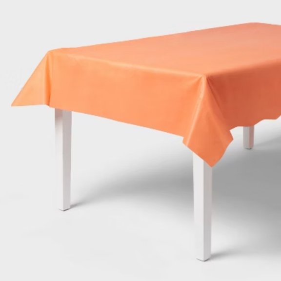 Orange Solid Table Cover 1ct - Spritz