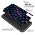 thumbnail image 3 of FINCIBO Black Hybrid Case Hard Plastic TPU Slim Back Cover for Apple iPhone XS Max 6.5", Blue Little Dog Paws Galaxy, 3 of 8