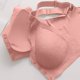 thumbnail image 5 of Sujetador sin aros con hebilla delantera de encaje de color liso para mujer - Camiseta sin aros, tejido de poliéster, tallas L-XXXXL, cómodo para todas las estaciones, 5 of 7