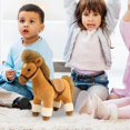 thumbnail image 3 of Hearth & Gear Cheval en Peluche Réaliste avec Doux pour Enfants et Adultes Collectionnable, 3 of 6