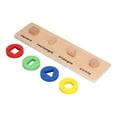 thumbnail image 2 of Shape Cognition Board, Early Educational Bright Colors Promote Intellectual Development Toddler Stacking Puzzle  For Home Toddler Stacking Puzzle, 2 of 8