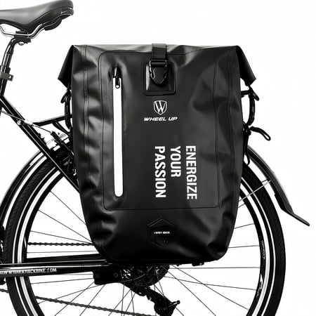 Bike Trunk Bag 27L Large Capacity Bicycle Rear Rack Storage Bag 500D Polyester Cycling Pannier for Mountain Bike