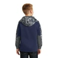 thumbnail image 2 of Sport Tek 1148871 Youth Sport-Wick Mineral Freeze Fleece Colorblock Hooded Pullover in True Navy & Navy for YST231 - Extra Small, 2 of 4