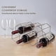 thumbnail image 3 of Wine Rack-7 Bottle Holder for Wine Storage, Freestanding Wine Rack for Wine Cellar Bar Cabinet,Stand Wine Rack Rose Gold, 3 of 4