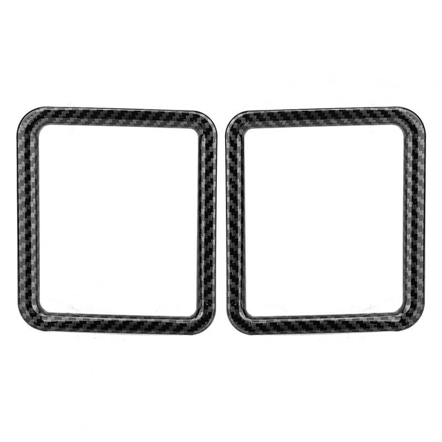 2Pcs Carbon Fiber Side Air Vent Front Frame Cover Trim Accessory Fit for HiAce 2019