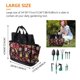 thumbnail image 3 of Bolsa De Almacenamiento Flor Tela Oxford Con Gran Capacidad Múltiples Bolsillos Organizador De Herramientas Multifuncional Contenedor De Almacenamiento Para Patio De Jardinería En El Hogar Cateissary TO002316-00, 3 of 7