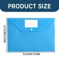 thumbnail image 3 of Transparent File Folders Plastic Envelopes Polyethylene Envelopes Document Envelopes With Label Pockets And Snaps For Home Organizing Letter Size/ Size 6 Colors, 3 of 9