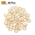thumbnail image 3 of Uxcell 50pcs 24L Plastic Sewing Buttons 15mm 3/5" 4-Hole Round Replacement Craft Button for Coats Sewing Clothing and DIY, Rose Gold, 3 of 7