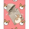 thumbnail image 3 of Cute Corgi Love Me . Hoodie Women -Image by Shutterstock, Female XX-Large, 3 of 4