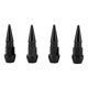 thumbnail image 1 of 4 Pcs Aluminum Alloy Car Truck Tire Valve Dust Caps Black, 1 of 4
