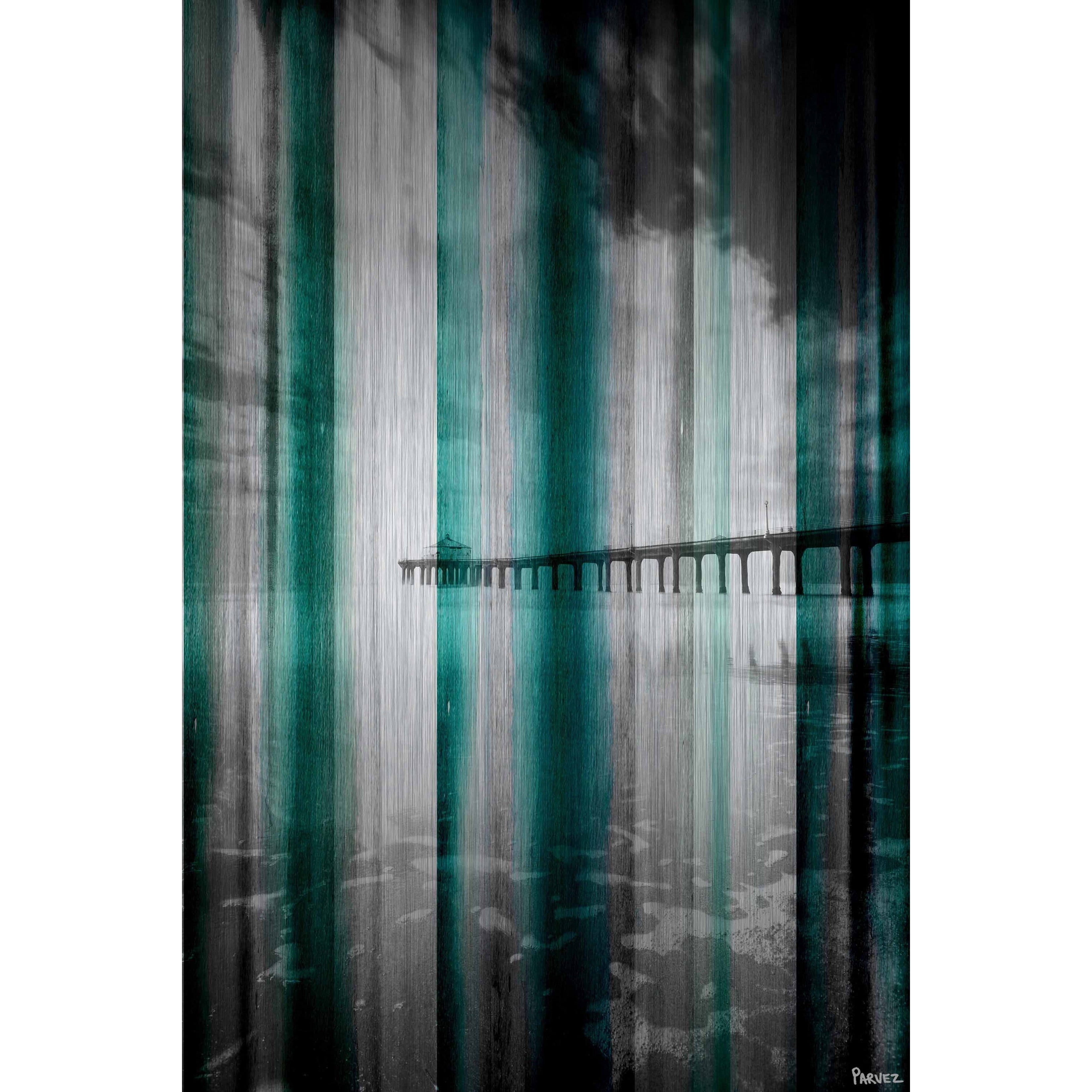 Parvez Taj  - "Long Walk" Print on Brushed Aluminum 30 x 45