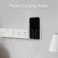 thumbnail image 6 of 6Pcs Wall Mounted Phone Holder, Self Adhesive Cell Phone Stand with Charging Hole, Acrylic Remote Control Stand for RV Bed Desk Shower (Black), 6 of 7