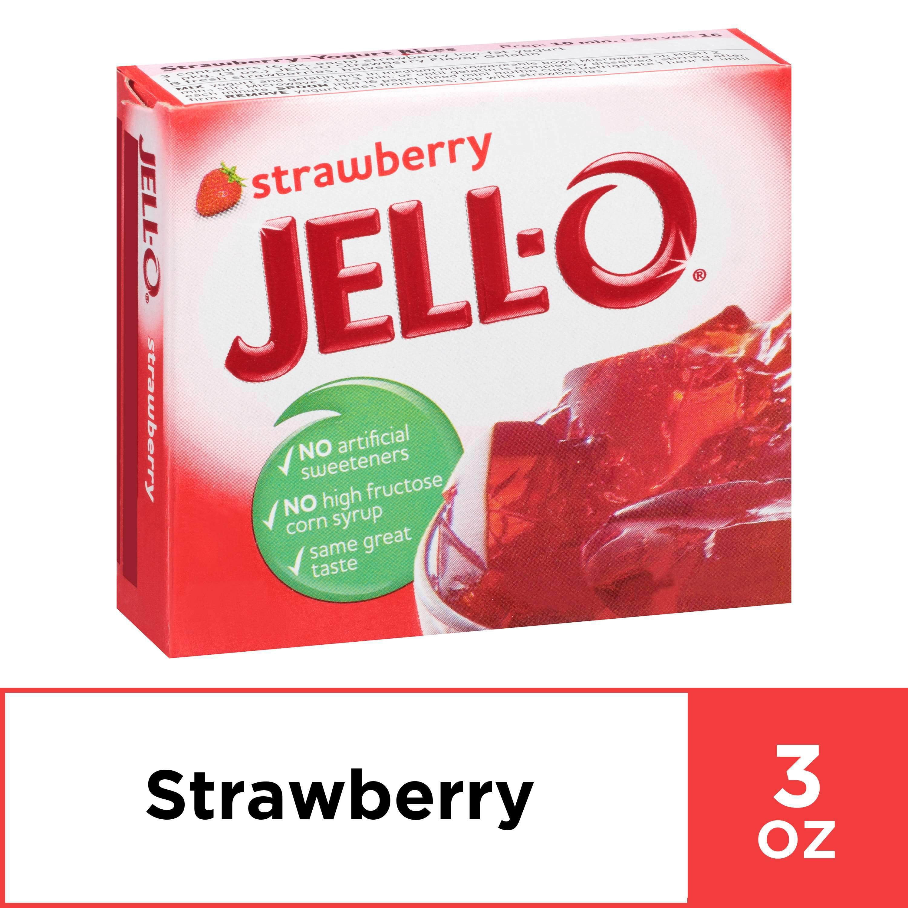 (24 pack) Jell-O Berry Blue Artificially Flavored Gelatin Dessert Mix, 3 oz Box