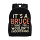 thumbnail image 1 of Mochila para portátil "Im Bruce Doing Bruce Things", bolso de viaje informal para la universidad, mochila negra para el trabajo y los negocios, regalo para hombres y mujeres, 1 of 5