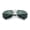 Gunmetal - Green, variant on Mens Air Force Classic Narrow Rectangle Officer Cop Metal Rim Sunglasses Silver - Smoke