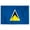 4x6 ft Nylon Flag, variant on AGAS St Lucia Courtesy Flag 12x18 inch Mini St Lucian Carribean Island Flag Outdoor 200D Nylon Double Stitched Hem Never Rust Brass Grommets Canvas Header St Lucian Carribean Island Nautical Boat Flag