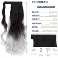 thumbnail image 4 of Dulchany Curly Ponytail Extension 18 Inch Heat Resistant Synthetic Natural Wavy Hairpiece Wrap Around Pony Tail Hair Extensions, 4 of 6
