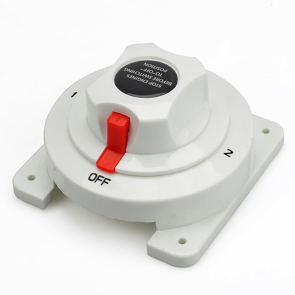 White distribution marine boat battery switch marine dual battery