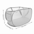 thumbnail image 4 of Mesh Laundry Basket Foldable Thickened Polyester Waterproof Child Dirty Hampers, 4 of 6