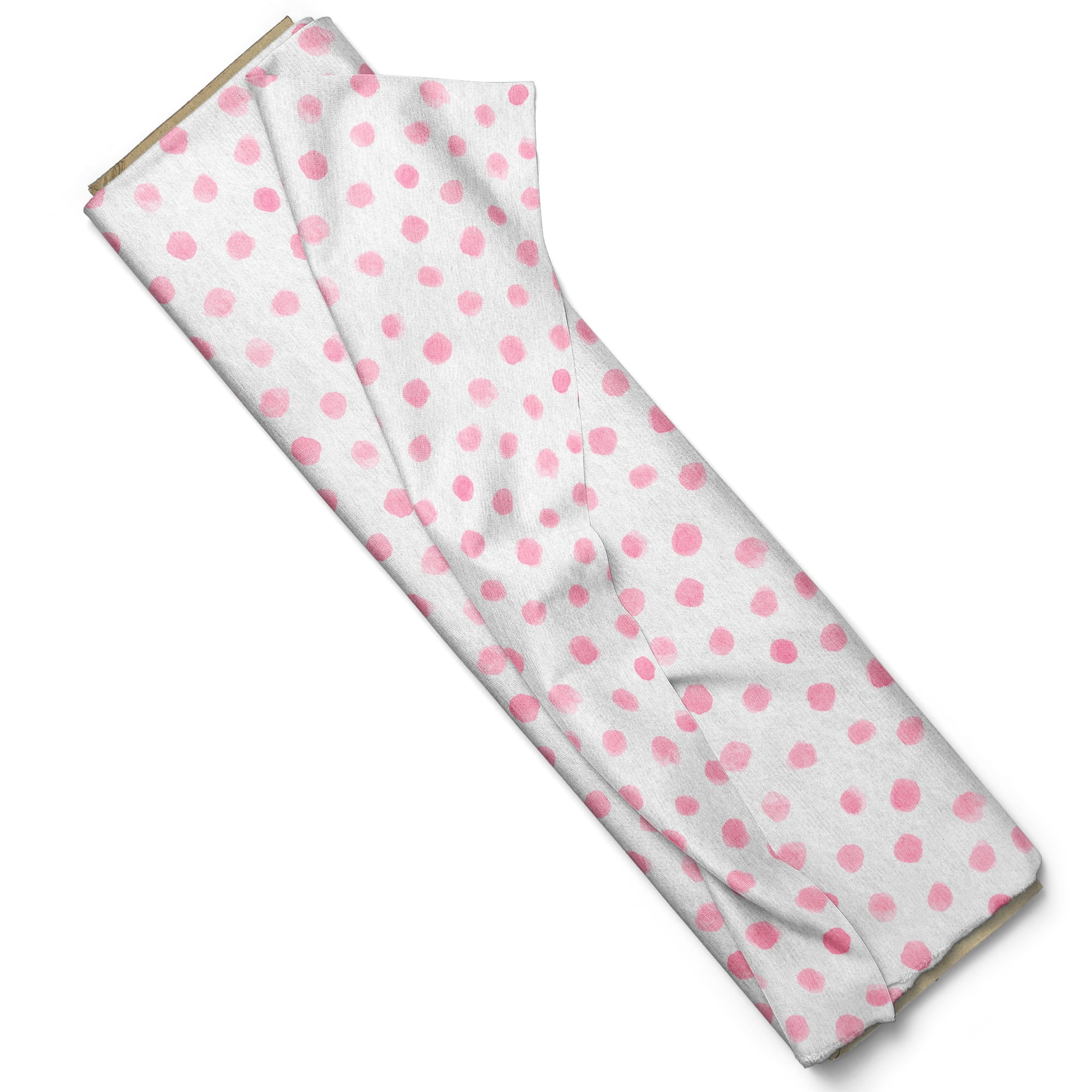 Mainstays 44' Width Cotton Flannel Savannah Pink Dots Fabric 8 Yard Bolt