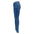 thumbnail image 6 of REALiKUN Women Cuffed Ripped Jeans Distressed Ripped Skinny Stretchy Denim Pant, 6 of 7