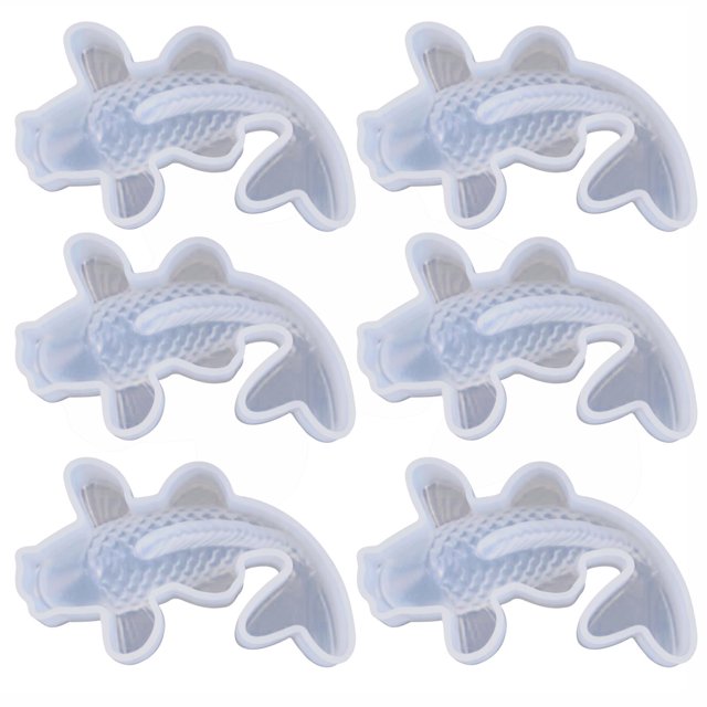 Molde de silicona de pez dorado, moldes de resina de silicona, molde de pescado, molde de pastel de pescado DIY Wmkox8yii hjk5909