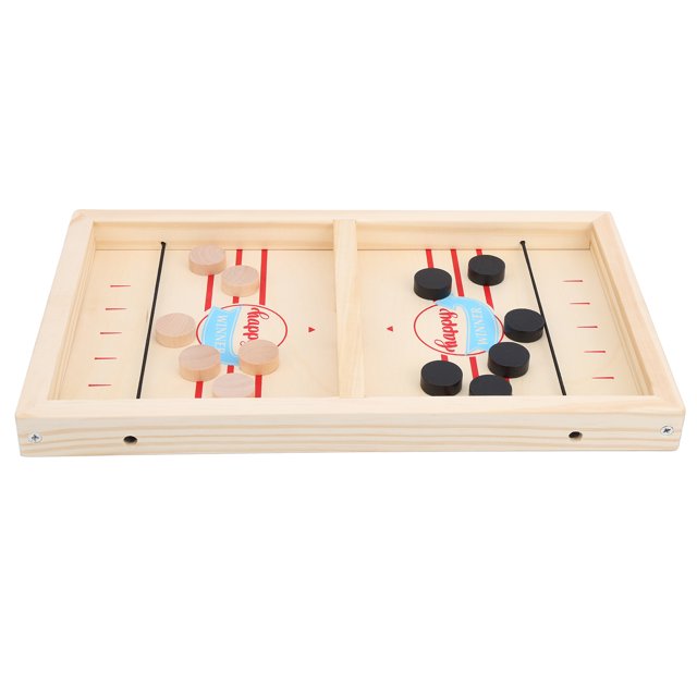 Desktop Hockey Game, Improve The Utilization Rate Table Hockey Game, Wood Material Double-Sided Play Design Parents For Children S