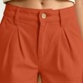 thumbnail image 3 of Women's Bermuda Long Shorts with Pockets, 9" Wide Leg Knee Length Shorts for Women, Walking Casual Workout Bottoms, 3 of 7