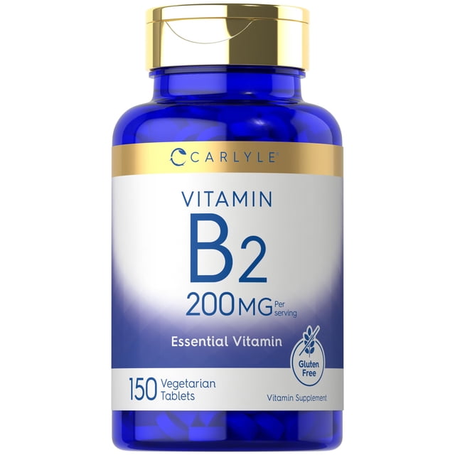 Suplemento Carlyle de vitamina B-2 y riboflavina, 200 mg, 150 tabletas