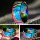 thumbnail image 5 of Un despliegue de colores de ensueño en la punta de tus dedos Los exquisitos anillos acrílicos personalizados con degradado de arco iris Una mezcla de naturaleza y moda, 5 of 8