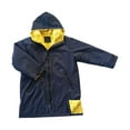 thumbnail image 3 of Parka para niños, bata cambiadora, abrigo, chaqueta, poncho, abrigo, forro grueso y cálido Amarillo azul profundo, 3 of 9