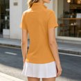 thumbnail image 4 of Womens Golf Shirt Summer 1/4 Zip Up Polo Shirts Short Sleeve Moisture Wicking Gym Workout Tops XL, 4 of 6