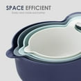 Cook with Color Mixing Bowls 4 Piece Nesting Plastic Mixing Bowl Set