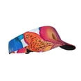 thumbnail image 2 of Easygdp Bright Flowers Stretchy Visor - Unisex Visor Hat for Men and Women, UPF 50 Sun Protection Visor, Ultra-Light, 2 of 8