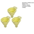 thumbnail image 5 of Hariumiu Flexible Funnel Foldable Funnel Set 3pcs Flexible Durable Funnel for Easy Liquid Dispensing Household Supplies, 5 of 11