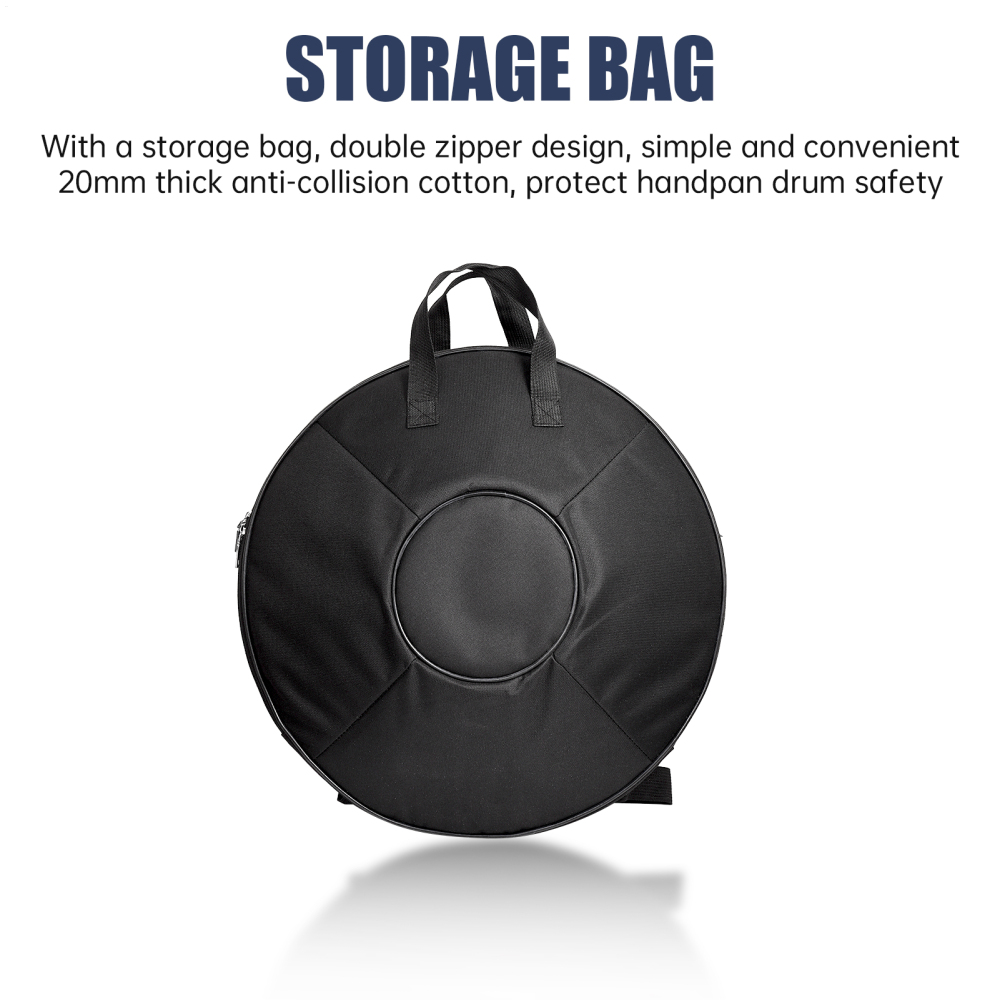 Handpan Drum for Kids | 9 Notes Meditation Drum 18 Inches in G Minor | Handpan Set, Metal Musical Instrument for Yoga, Meditation, Performance | Best  Music Gifts for kids