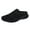 Black, variant on Women's Casual Slip on Half Shoes Breathable Arch Support Walking Mules Shoes Open Back Slip on Flats Non-Slip Sneakers Sandals(Black,8.5)
