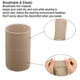 thumbnail image 3 of Par de muñequeras, muñequeras de compresión, muñequeras elásticas finas para mujeres y hombres, beige, talla L, 3 of 7