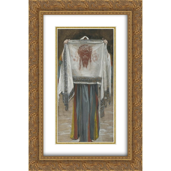 James Tissot 2x Matted 16x24 Gold Ornate Framed Art Print 'The Holy Face (La sainte face)'