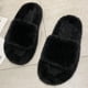 thumbnail image 4 of Zapatillas Calientes Zapatillas de felpa acogedoras con punta abierta para mujer, suministros para el hogar de espuma viscoelástica (negro 36), 4 of 8