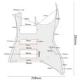 thumbnail image 7 of SPRING PARK Acrylic HSH Pickguard Back Plate Truss Rod Cover Set for Ibanez RG350 EXZ EX HSH, 7 of 7