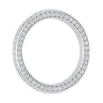 thumbnail image 2 of 1 Carat Prong Set Diamond Ladies Wedding Eternity Ring in 14K White Gold (Ring Size 9) (SI1-SI2 Clarity), 2 of 4