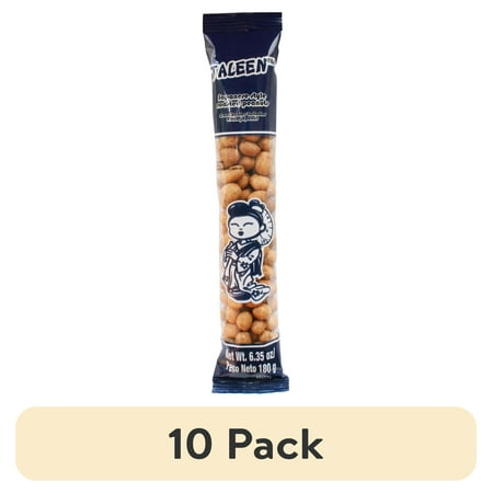 (10 pack) Taleen Japanese Style Roasted Edible Peanuts, 5.71 oz Bag